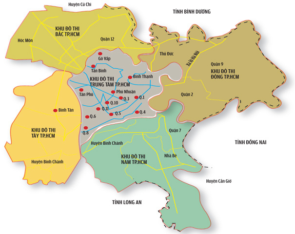 Bản đồ thành phố Hồ Chí Minh